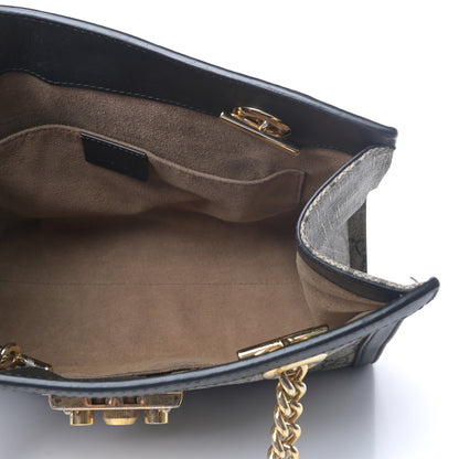 Gucci GG Supreme Monogram Small Padlock Tote Black 5 of 9