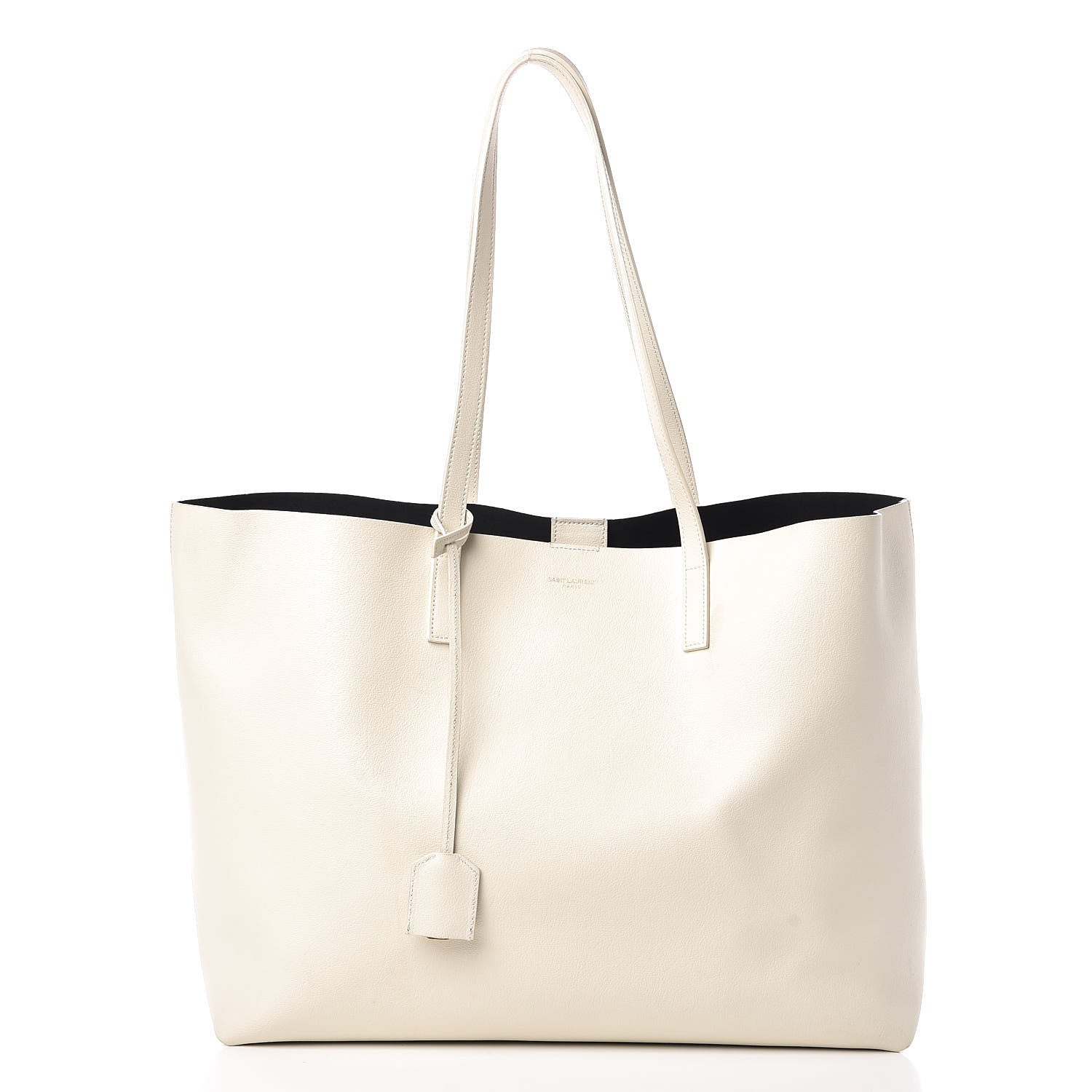 Saint Laurent Calfskin Large Shopping Tote Porcellana 3 of 14