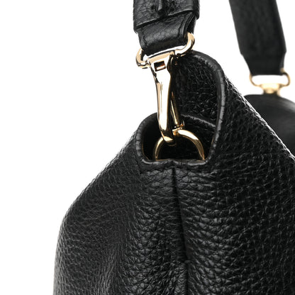 Burberry Grainy Calfskin Medium Cale Hobo Black 14 of 15