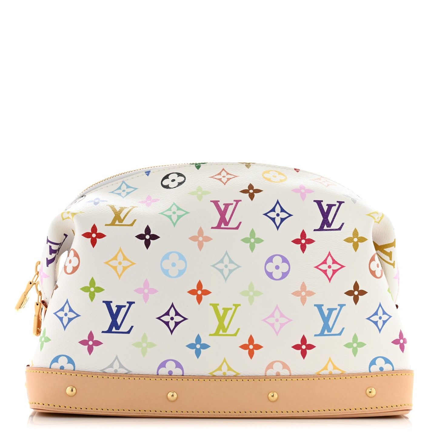 LV x TM Monogram Multicolor Cosmetic Pouch GM White