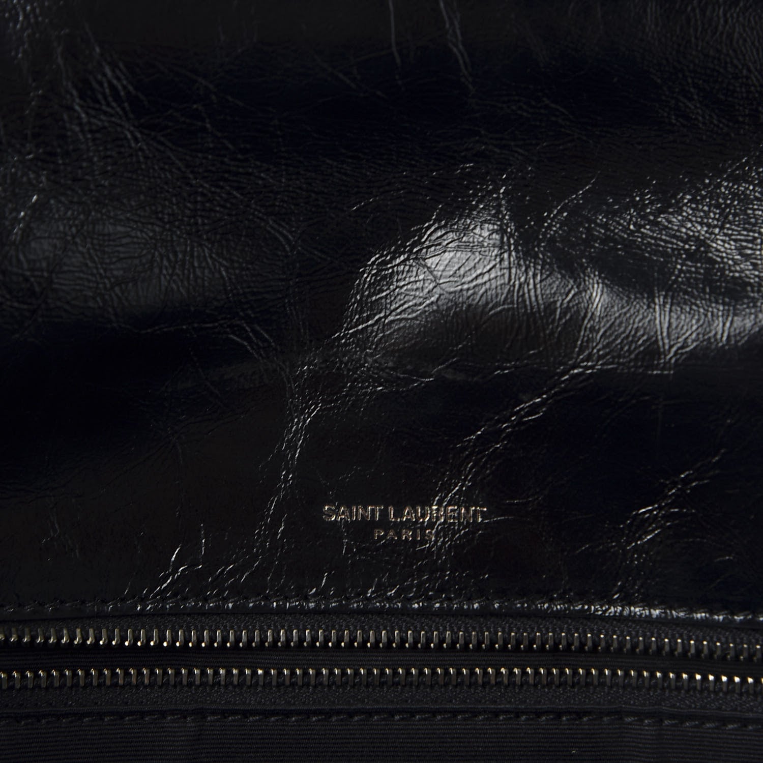 Saint Laurent Crinkled Calfskin Matelasse Monogram Large Niki Chain Satchel Black 7 of 10