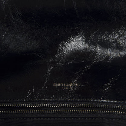 Saint Laurent Crinkled Calfskin Matelasse Monogram Large Niki Chain Satchel Black 7 of 10