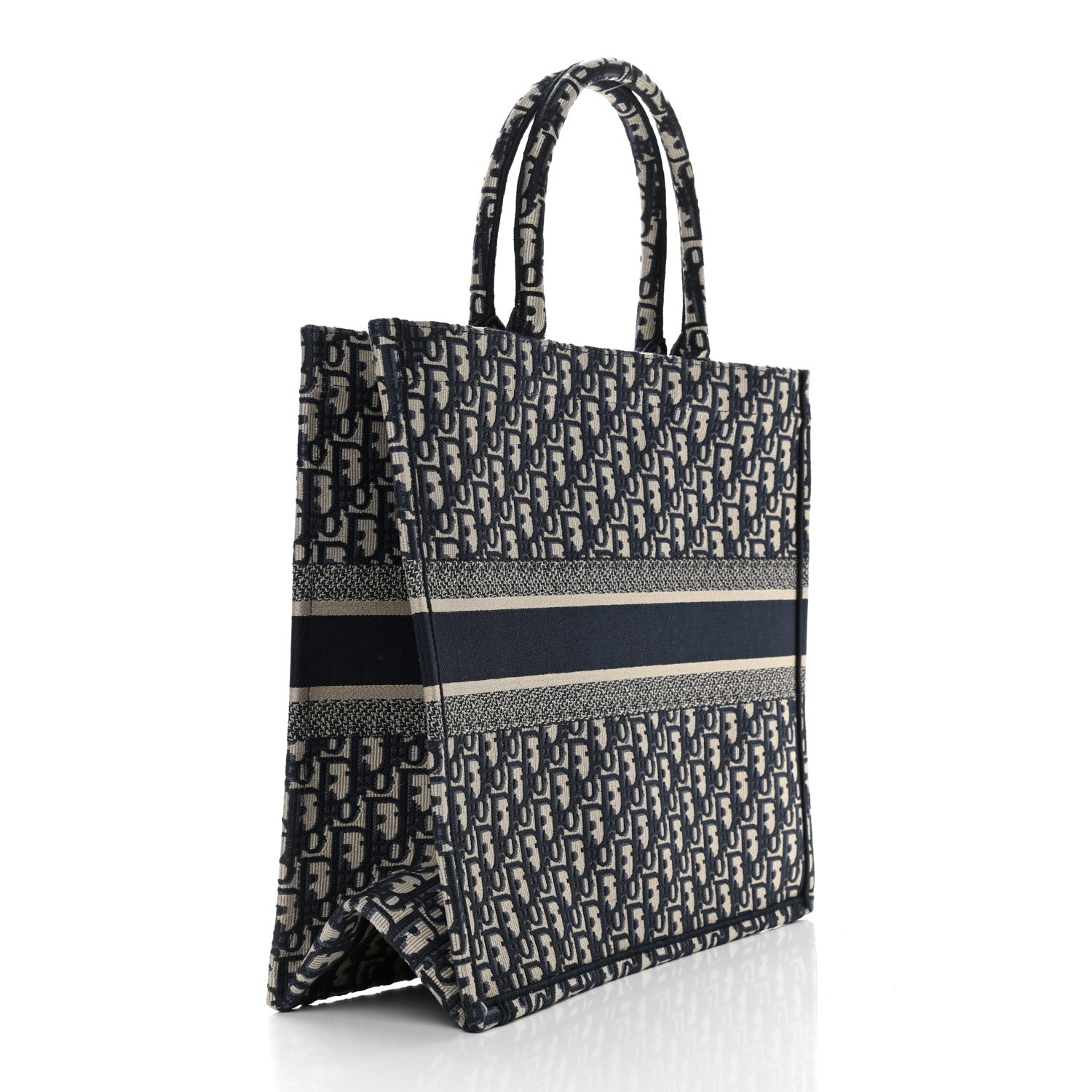 Christian Dior Oblique Book Tote Blue Multicolor 3 of 9