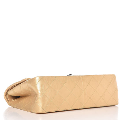 Chanel Metallic Aged Calfskin Quilted 2.55 Reissue 226 Flap Gold 8 of 16