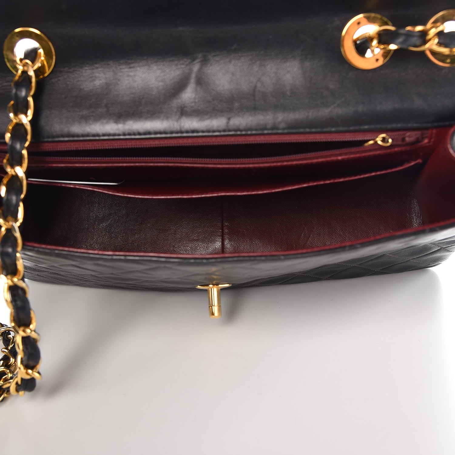 Chanel Lambskin Quilted XL Jumbo Single Flap Black 5 of 15