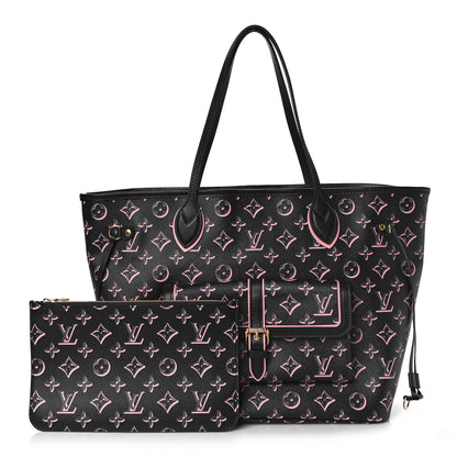 Louis Vuitton Monogram Fall For You Neverfull MM Black 1 of 9