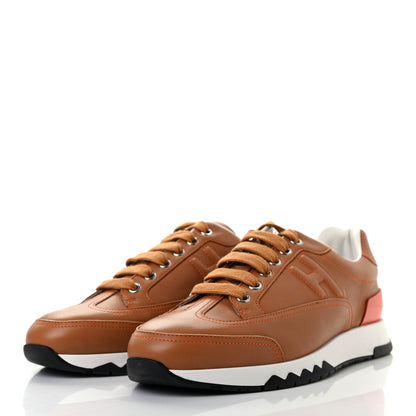 Hermes Calfskin Womens Trail Sneakers 38 Naturel 3 of 8
