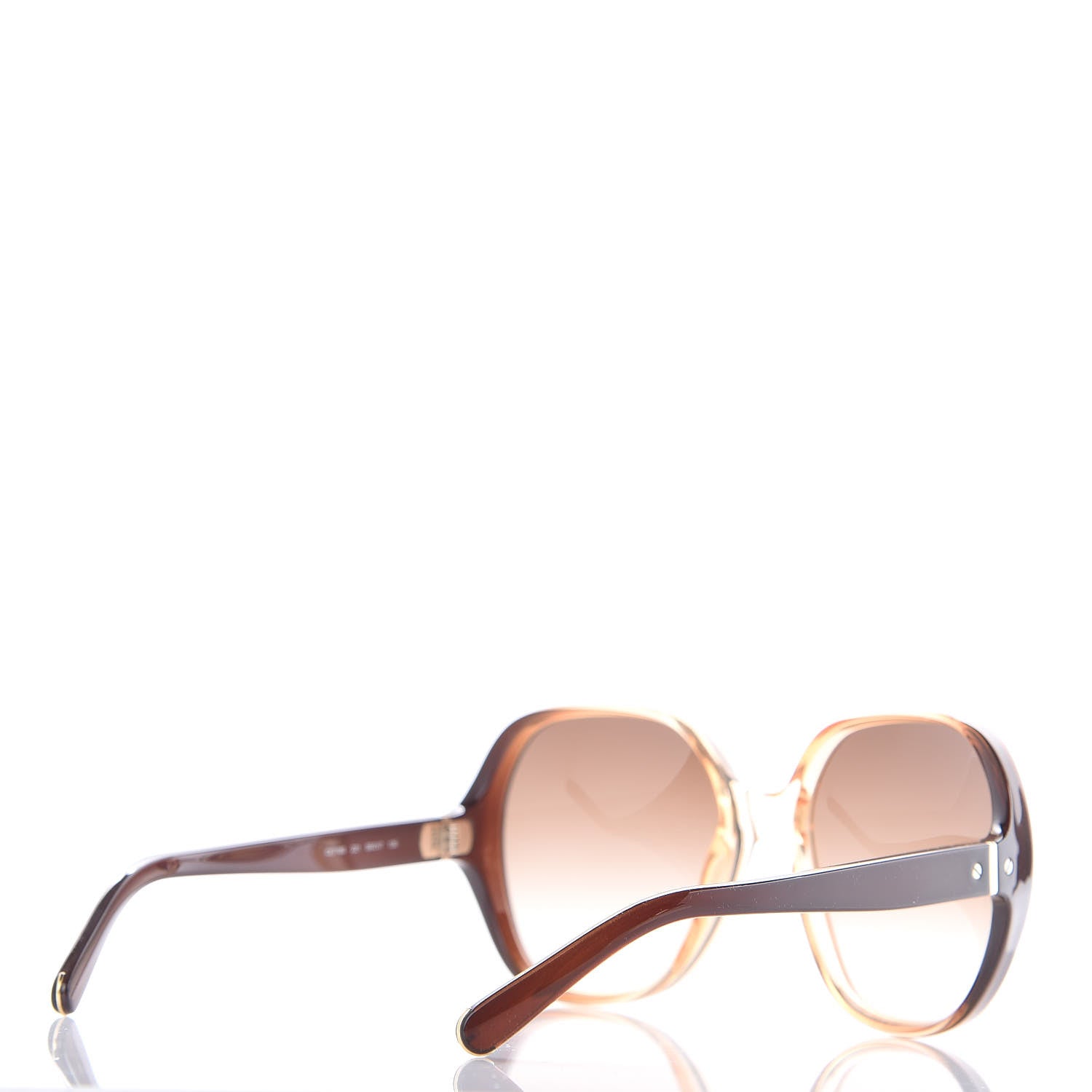 Chloe Misha Retro Round Sunglasses CE718S Brown 4 of 7