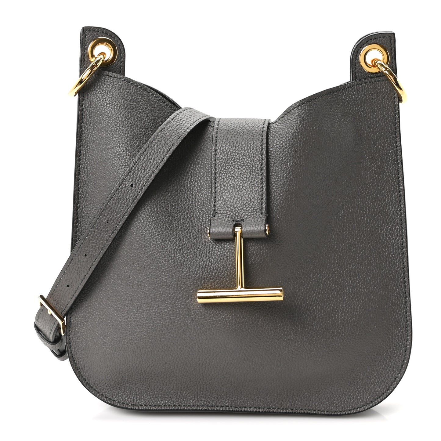 Grain Calfskin Small Tara Crossbody Graphite