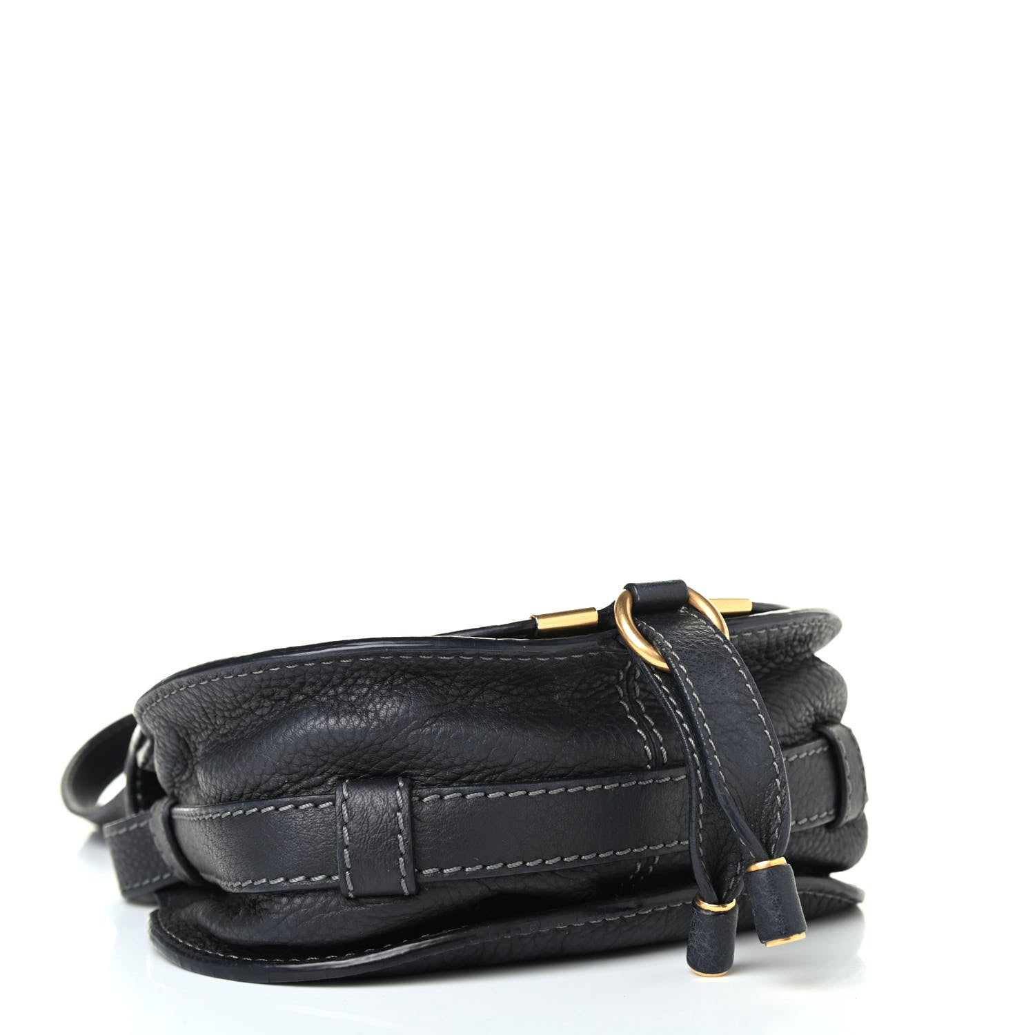 Chloe Calfskin Mini Marcie Round Crossbody Bag Black 3 of 4