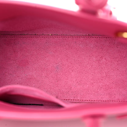 Saint Laurent Calfskin Nano Sac De Jour Lipstick Fuchsia 12 of 24