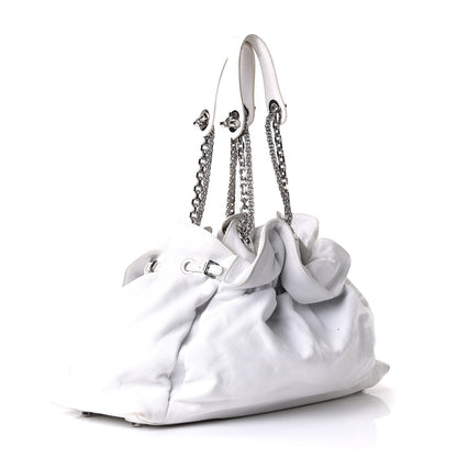 Christian Dior Lambskin Medium Le Trente Tote White 2 of 11