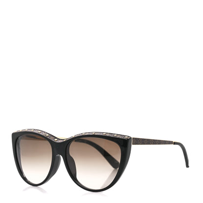 Louis Vuitton Acetate Monogram La Boum Sunglasses Z1147E Black 1 of 8