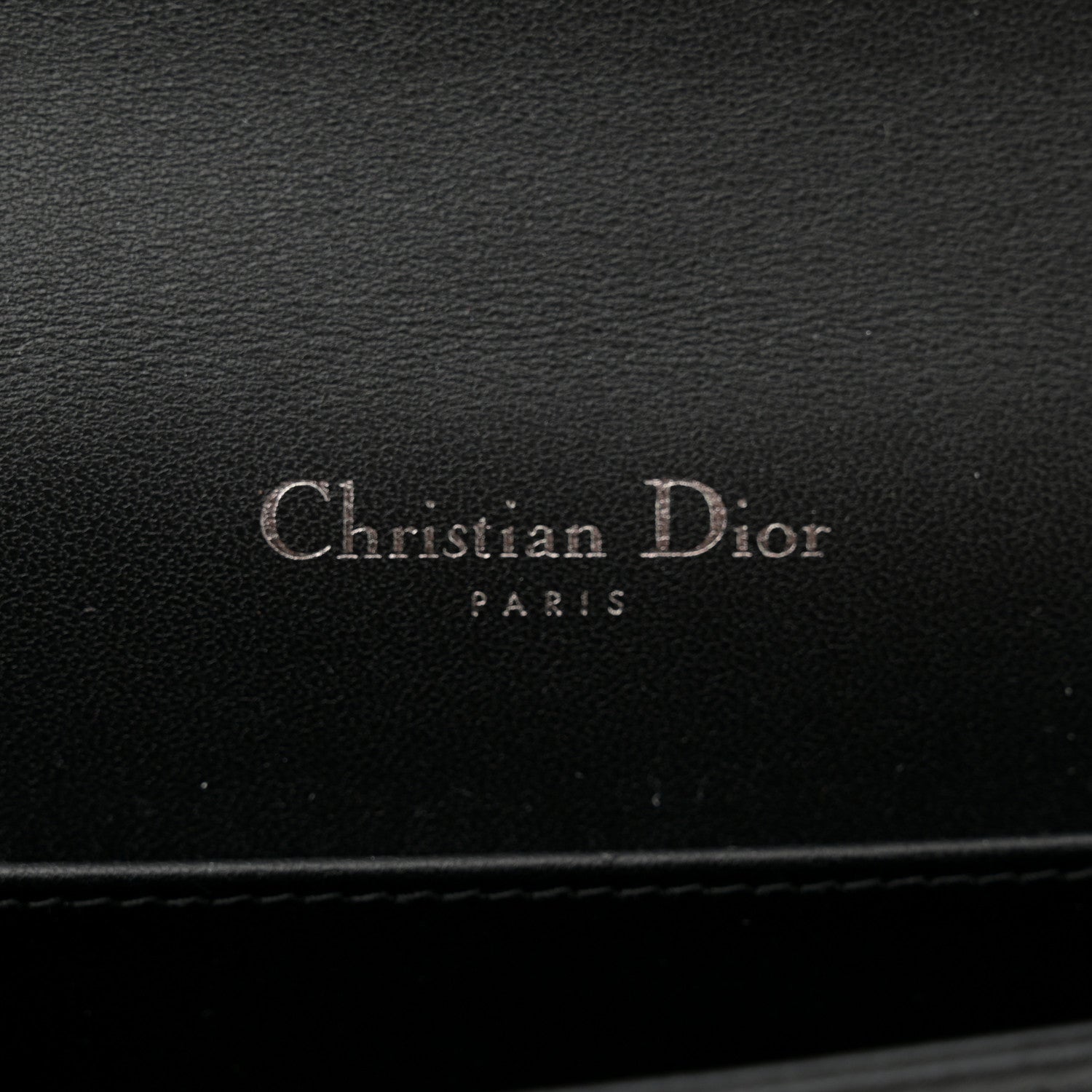 Christian Dior Lambskin Cannage Lady Dior Pouch Black 7 of 11