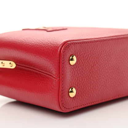 Louis Vuitton Taurillon Mini Capucines Scarlet 8 of 9