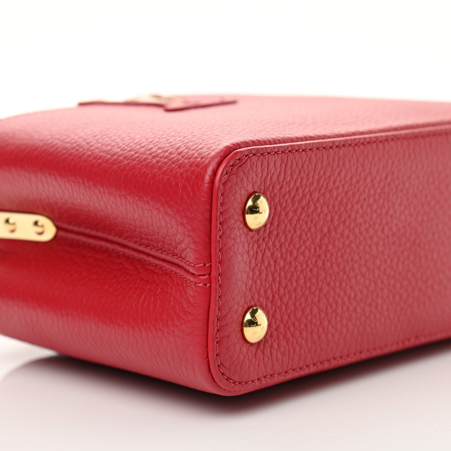 Louis Vuitton Taurillon Mini Capucines Scarlet 8 of 9