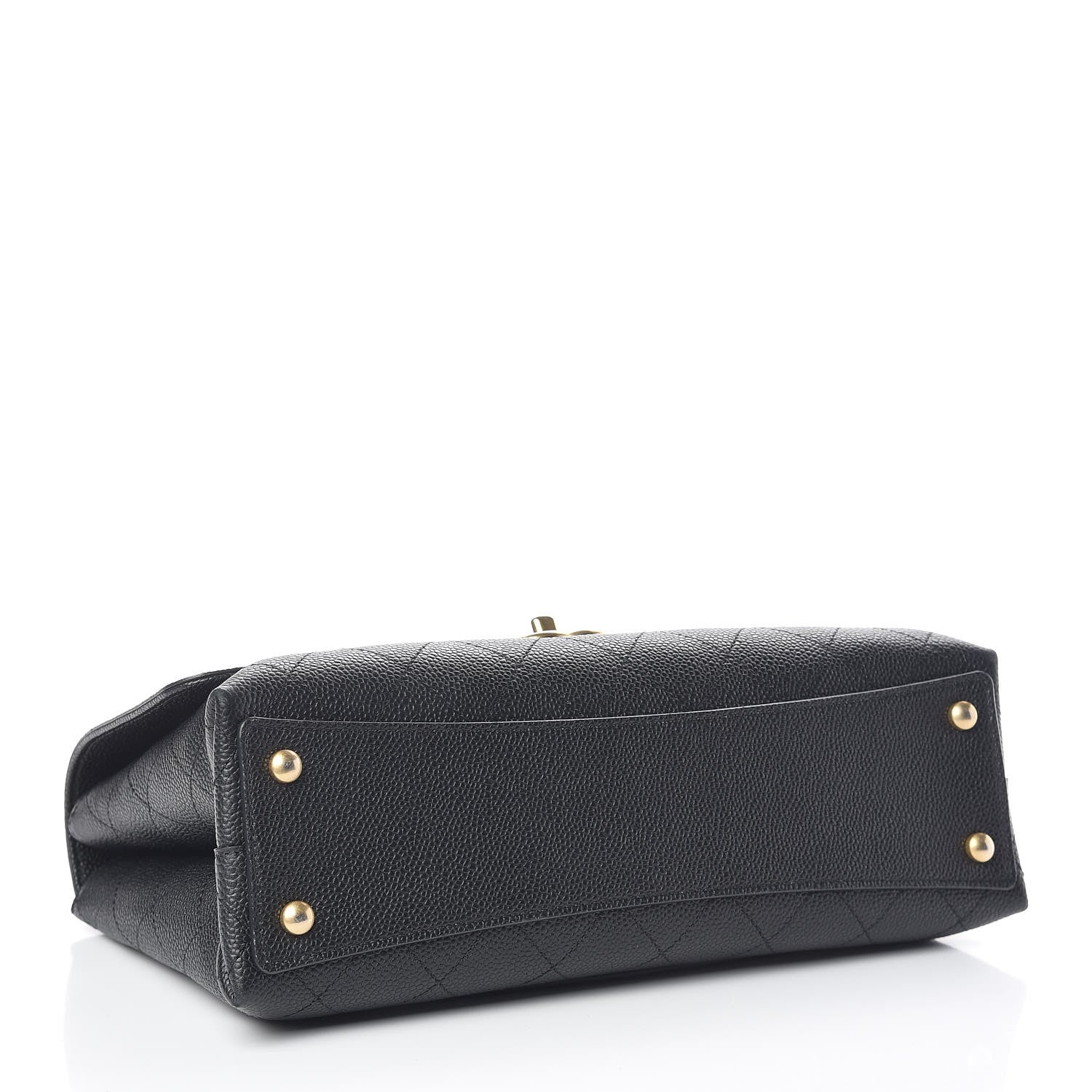 Chanel Grained Calfskin Stitched Flap Black 4 of 10