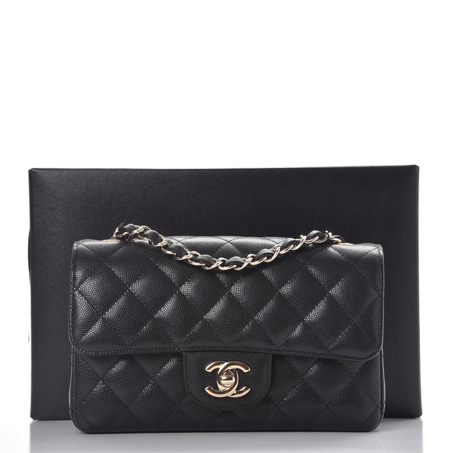 Chanel Caviar Quilted Mini Rectangular Flap Black 8 of 8