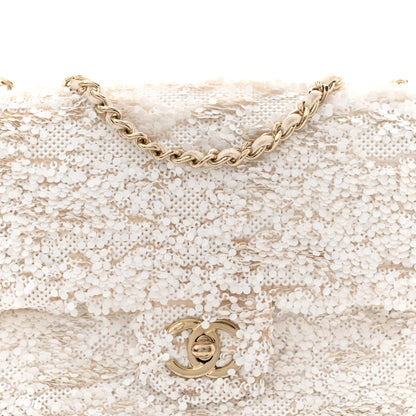 Chanel Sequin Mini Rectangular Flap White 8 of 14