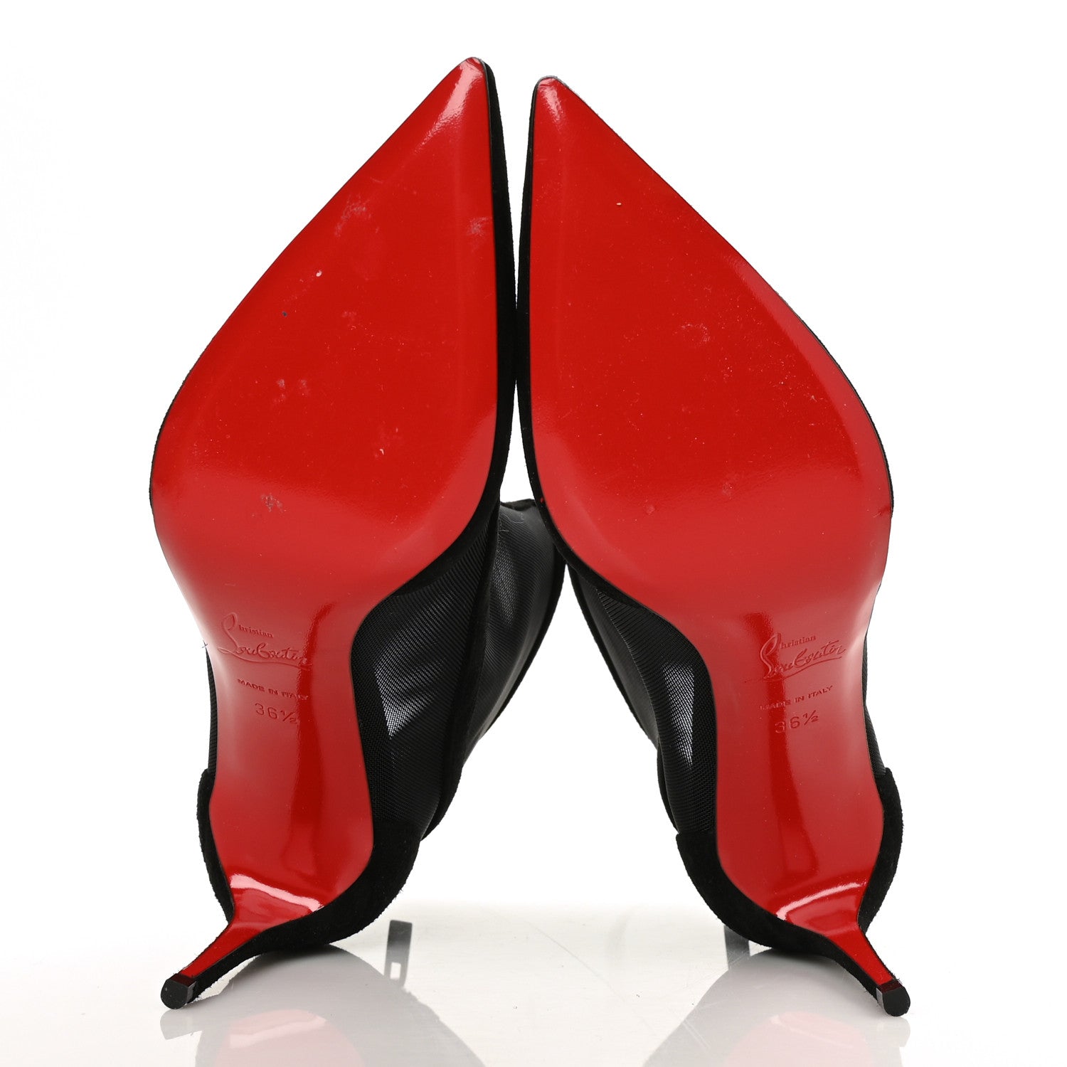 Christian Louboutin Veau Velours Rete Galabooty 85 Bootie 36.5 Black 5 of 6
