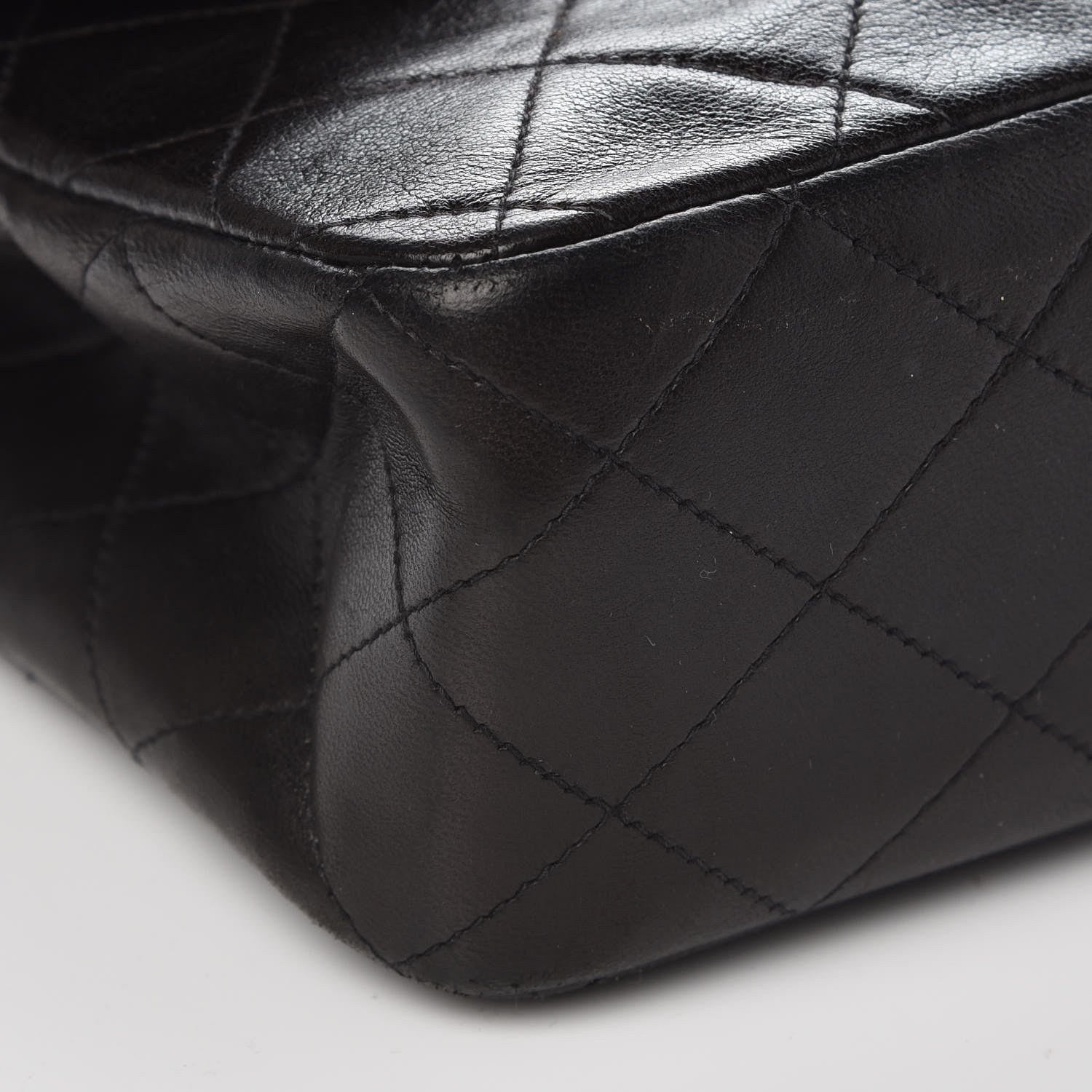 Chanel Lambskin Quilted Medium Double Flap Black 12 of 12
