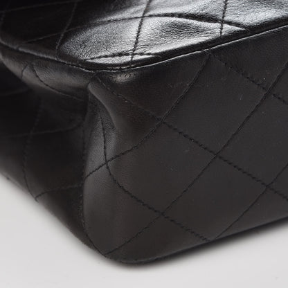 Chanel Lambskin Quilted Medium Double Flap Black 12 of 12