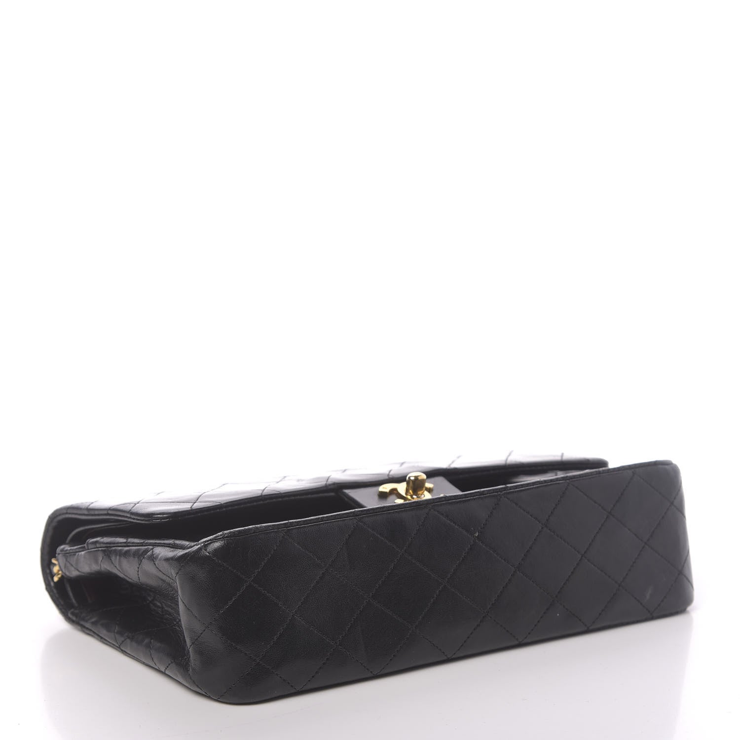 Chanel Lambskin Quilted Medium Double Flap Black 4 of 19