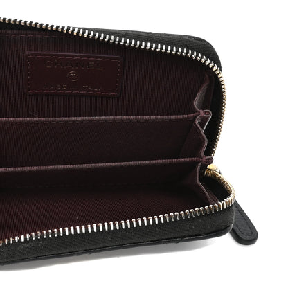 Chanel Caviar Quilted Zip Coin Purse Black 5 of 6
