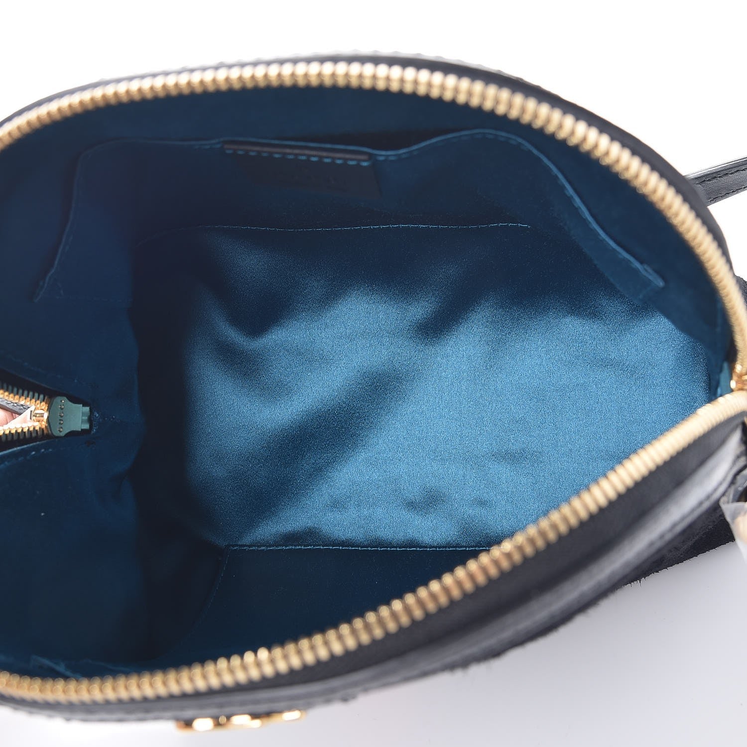 Gucci Suede Patent Web GG Small Ophidia Dome Shoulder Bag Black 5 of 7
