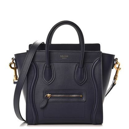 Celine Smooth Calfskin Nano Luggage Ink 1 of 8