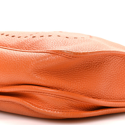 Hermes Taurillon Clemence Evelyne III PM Orange 10 of 10