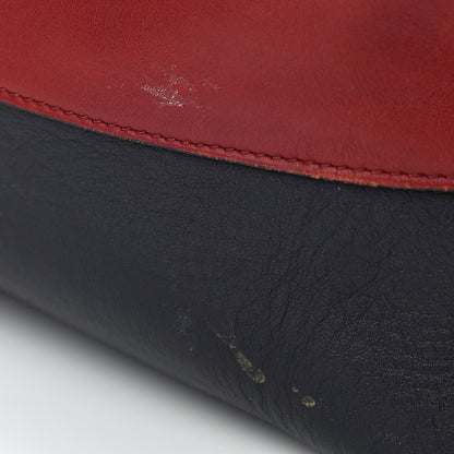 Celine Shiny Smooth Calfskin Small Twisted Cabas Dark Ruby Navy 11 of 12