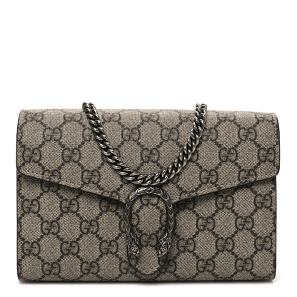 Gucci GG Supreme Monogram Mini Dionysus Chain Wallet Beige Taupe 1 of 11