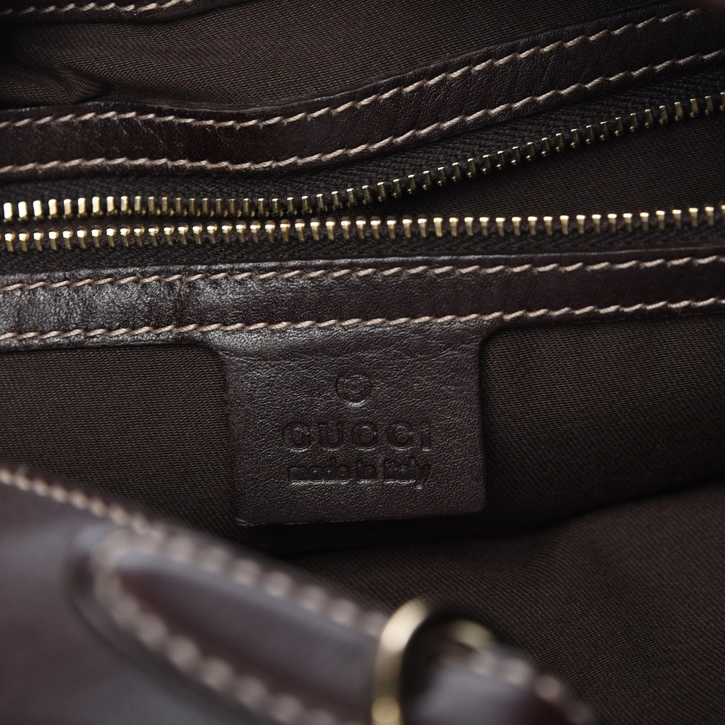 Monogram Web Jackie O Bouvier Hobo Dark Brown