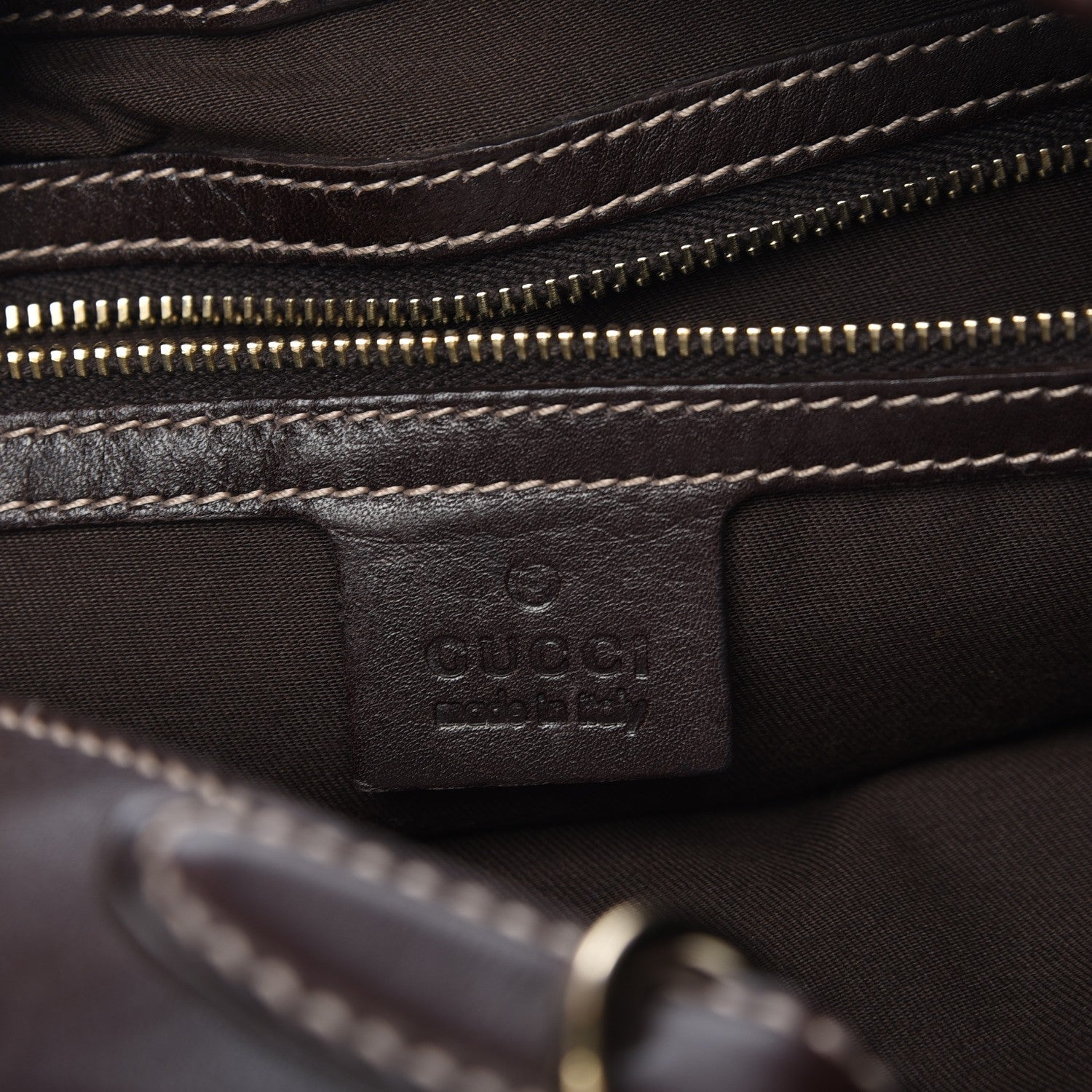 Gucci Monogram Web Jackie O Bouvier Hobo Dark Brown 6 of 7