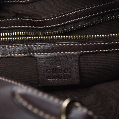 Gucci Monogram Web Jackie O Bouvier Hobo Dark Brown 6 of 7