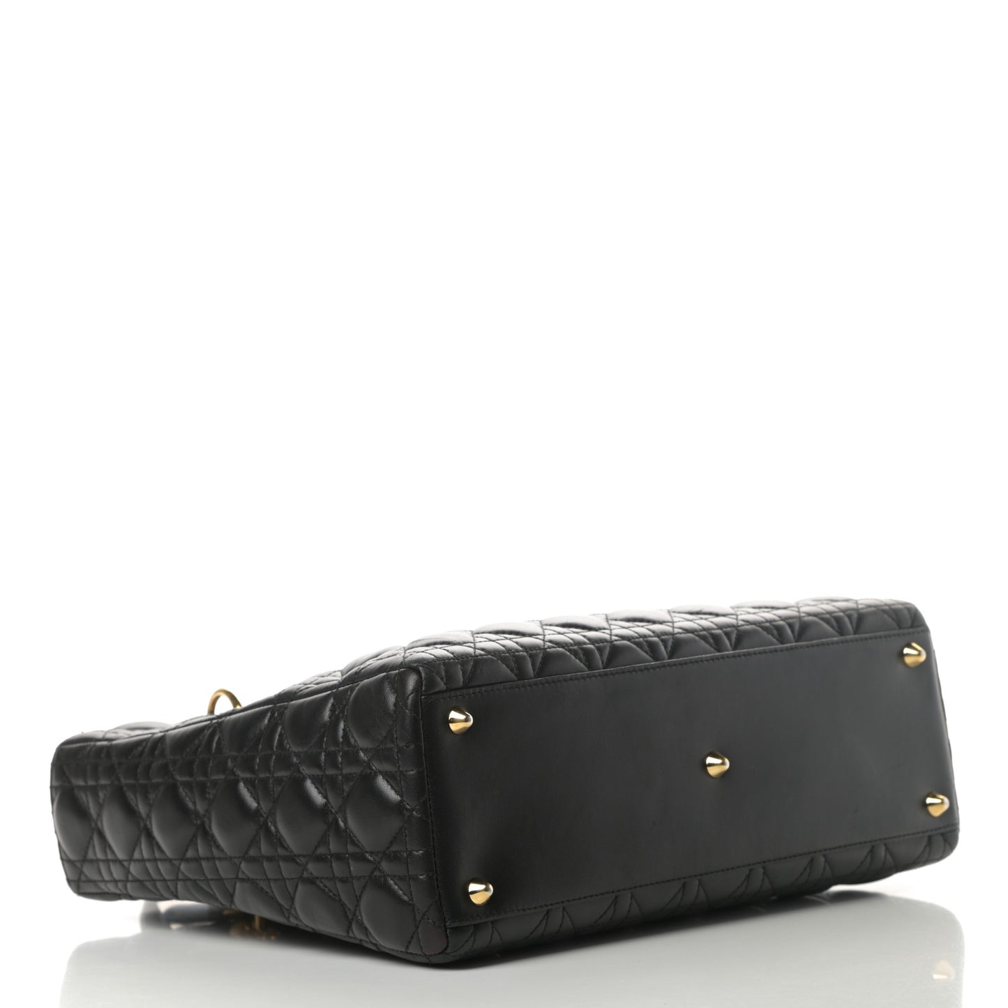 Lambskin Cannage Large Lady Dior Black