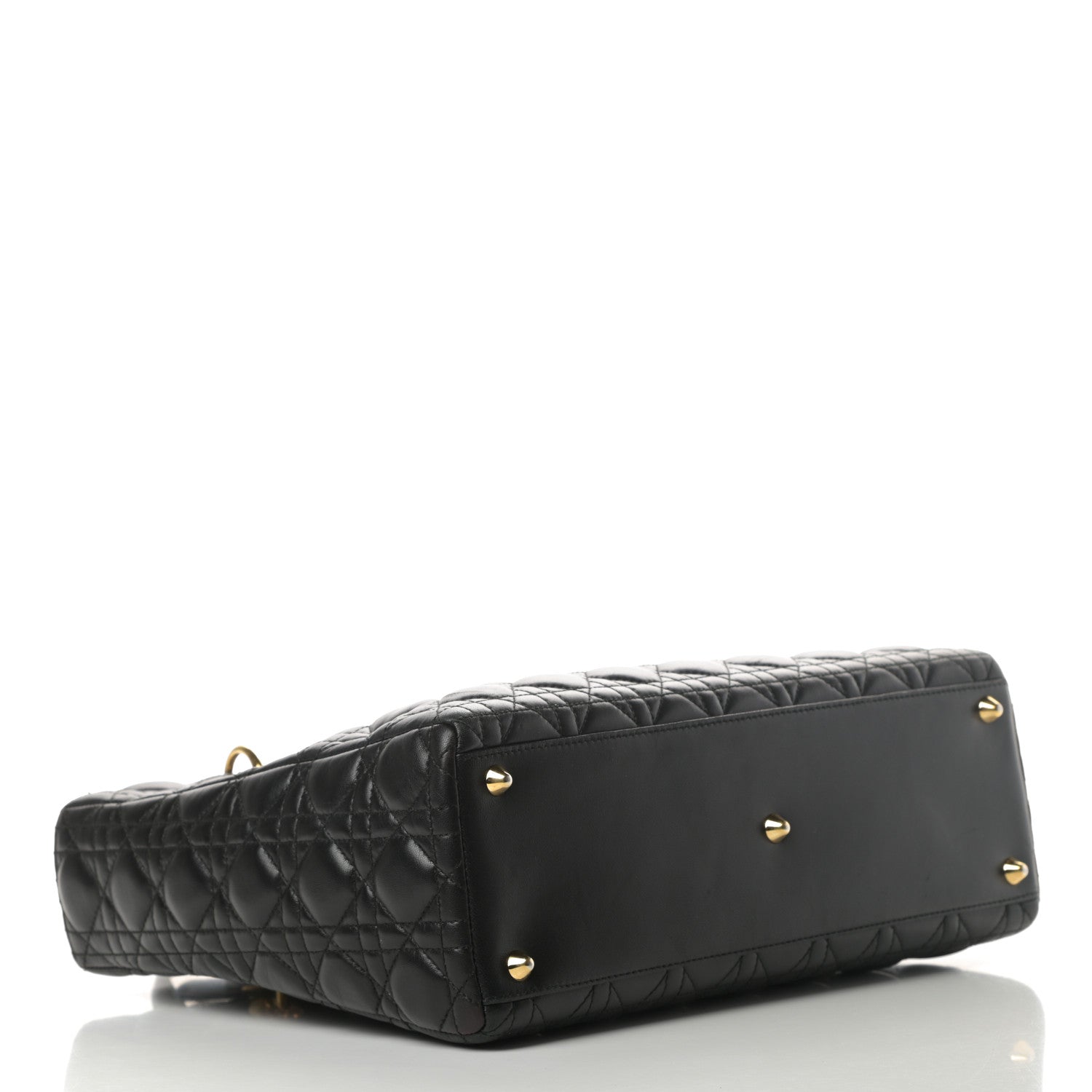 Christian Dior Lambskin Cannage Large Lady Dior Black 4 of 16