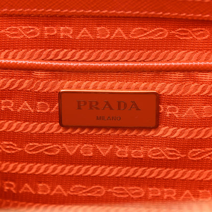 Prada Saffiano Vernice Medium Galleria Double Zip Tote Arancio 5 of 9