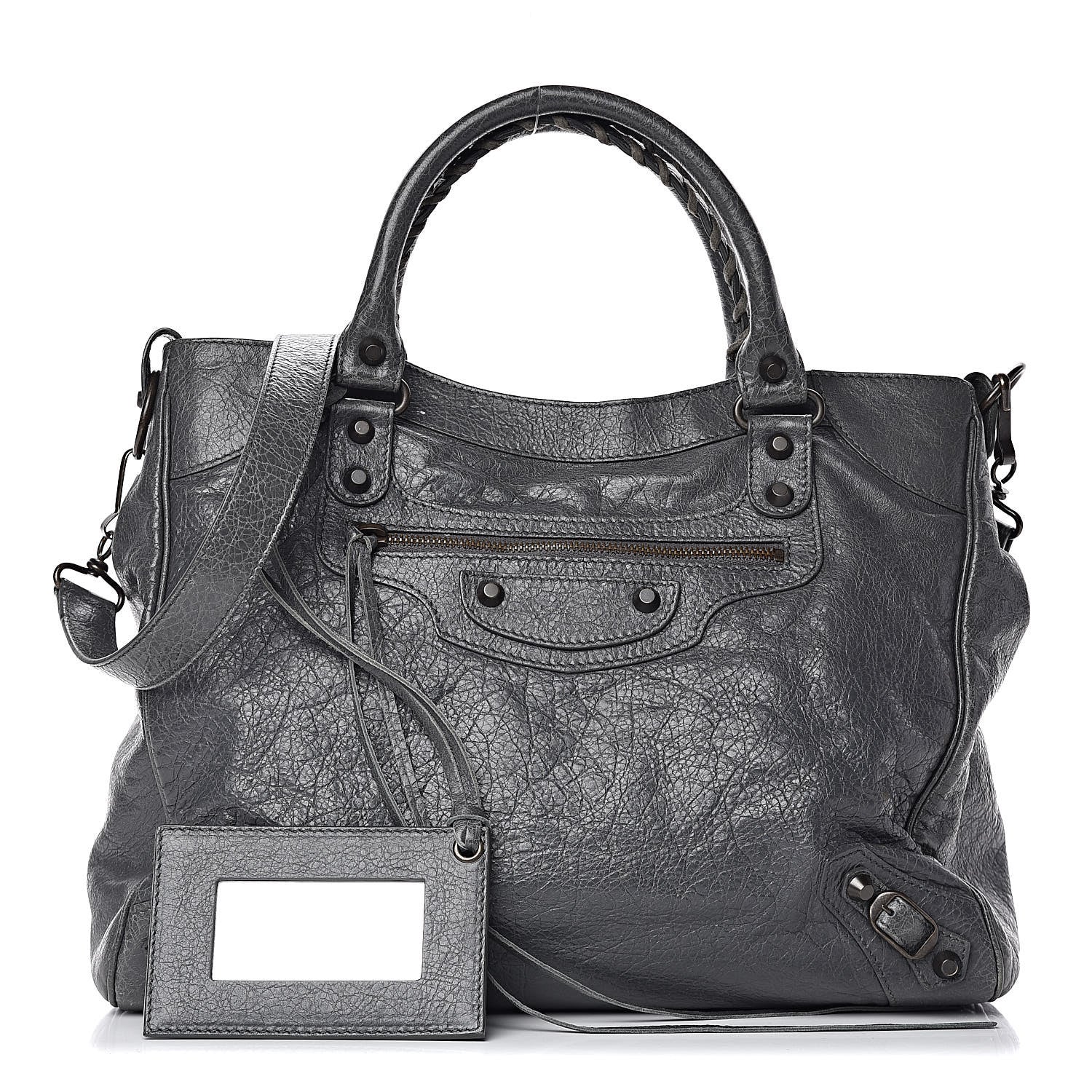 Balenciaga Agneau Classic Hardware Velo Gris Tarmac 1 of 12