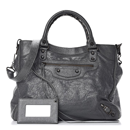 Balenciaga Agneau Classic Hardware Velo Gris Tarmac 1 of 12