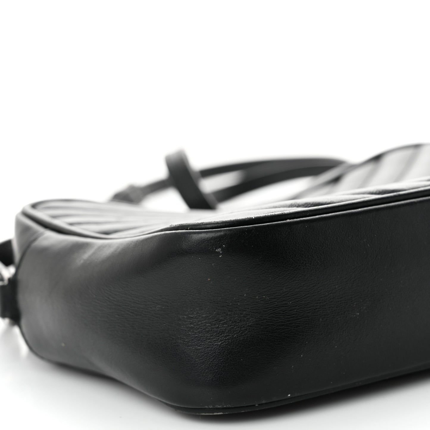 Calfskin Matelasse Monogram Lou Camera Bag Black