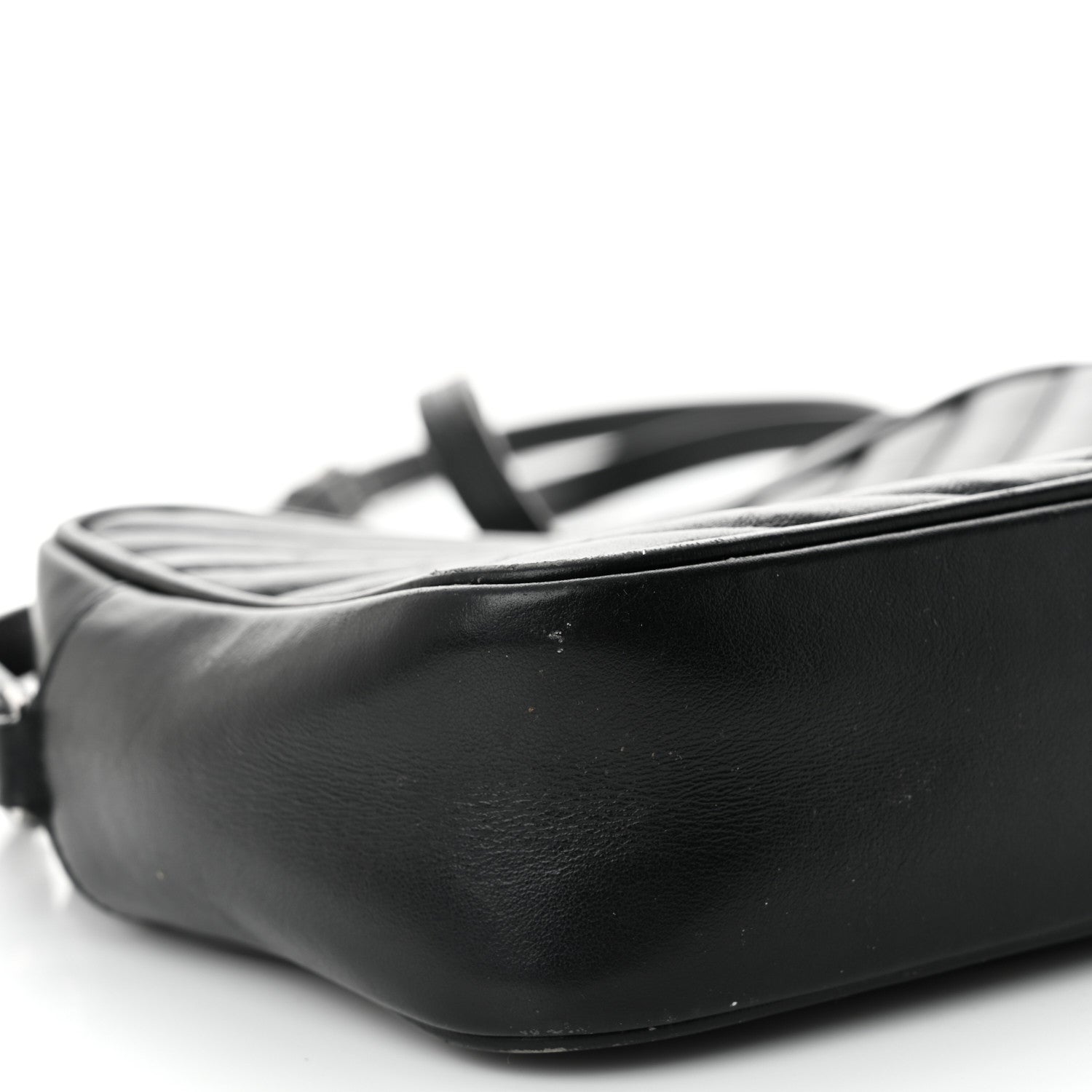 Saint Laurent Calfskin Matelasse Monogram Lou Camera Bag Black 9 of 12