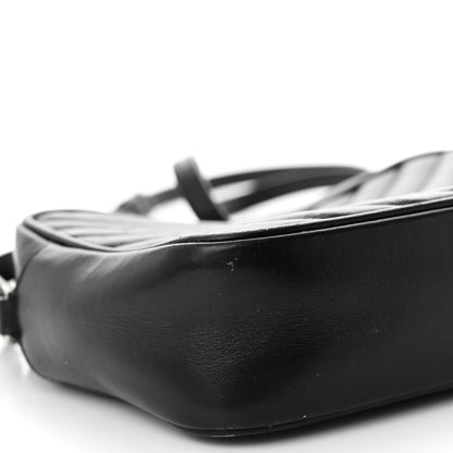Saint Laurent Calfskin Matelasse Monogram Lou Camera Bag Black 9 of 12