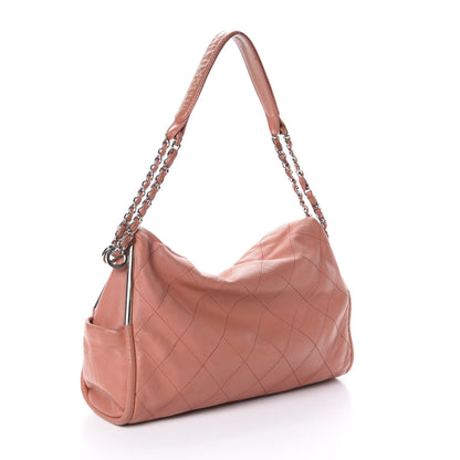 Chanel Lambskin Stitched Medium Ultimate Soft Tote Coral 3 of 15
