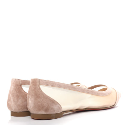 Christian Louboutin Veau Velours Rete Galativi Flats 36.5 Courtisane 4 of 10