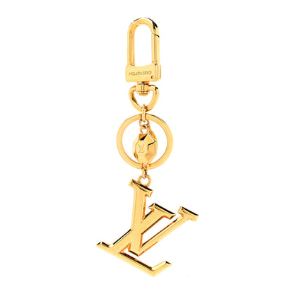 Louis Vuitton LV Facettes Bag Charm Key Holder Gold 1 of 5