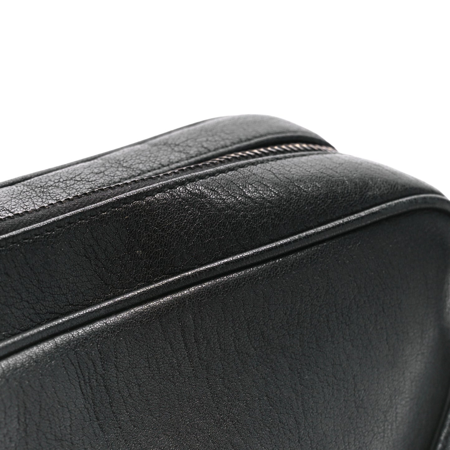 Lambskin Monogram Lou Camera Bag Black
