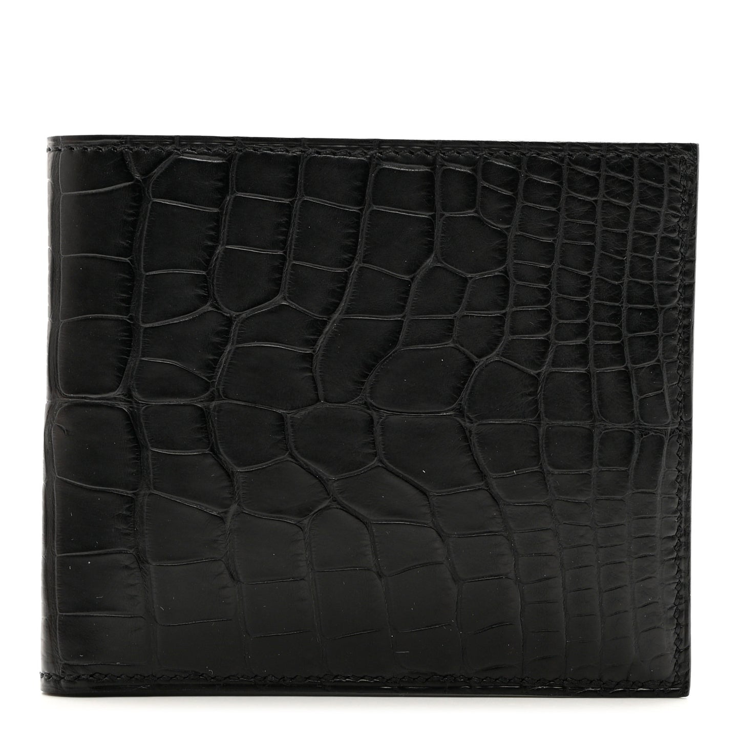 Matte Alligator MC2 Copernic Compact Wallet Black