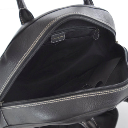 Christian Dior Leather Saddle Bowler Black 8 of 10